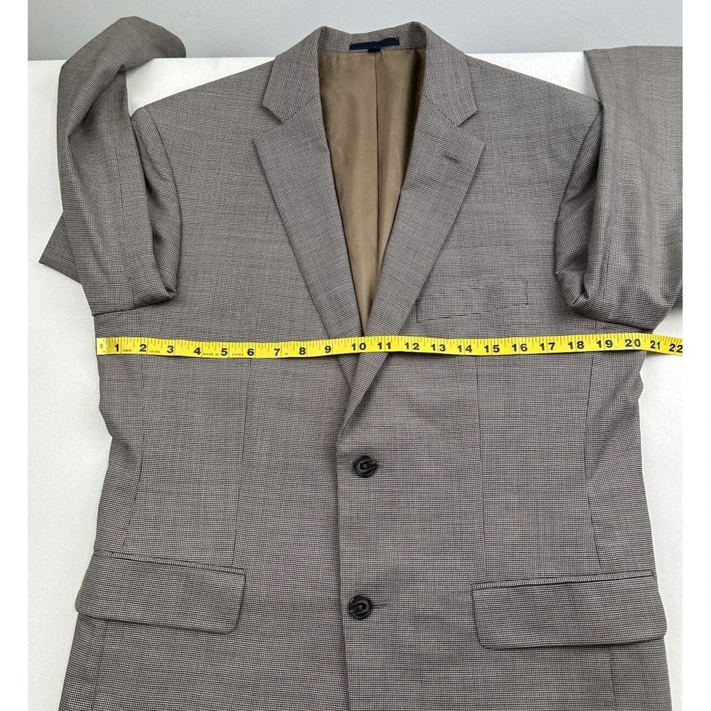 JOS A BANK‎ 1905 Sport Coat Jacket Blazer 40R Wool Black White Houndstooth